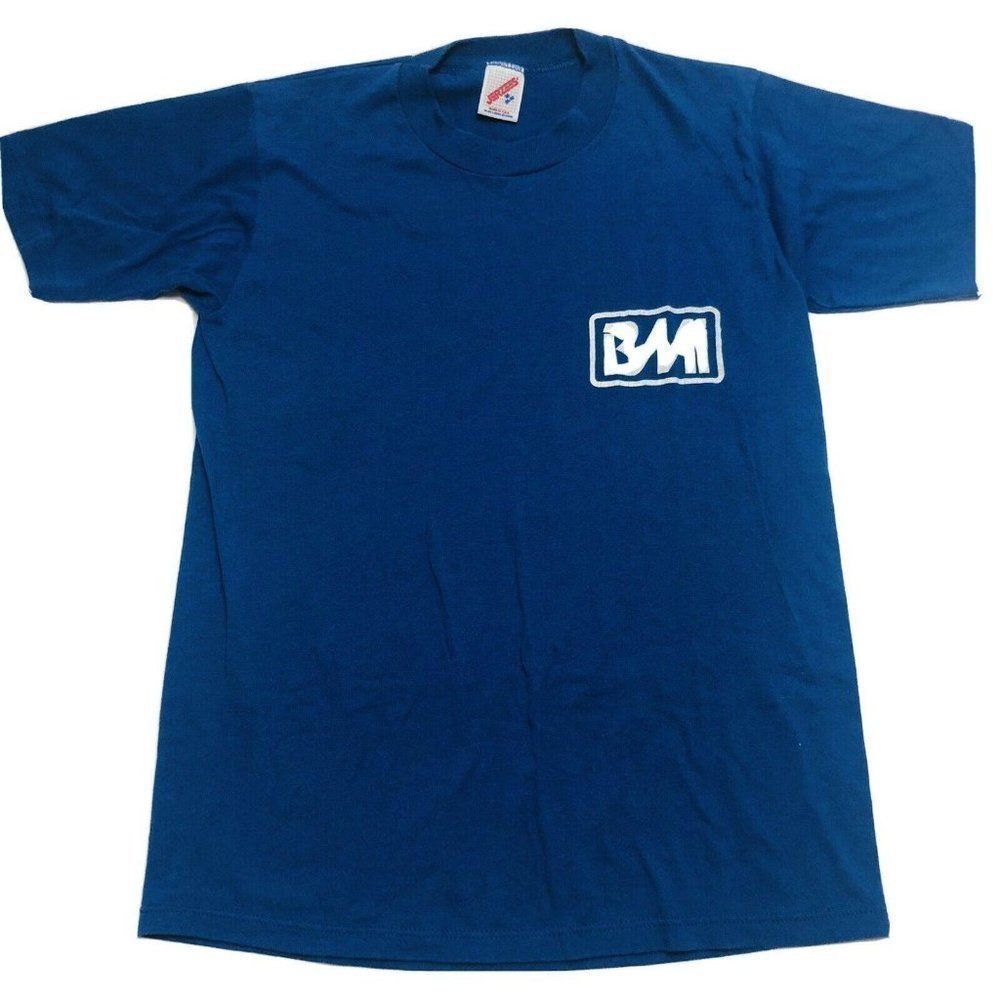 Vintage Bmi Blue Single Stitch Vacation Travel Usa